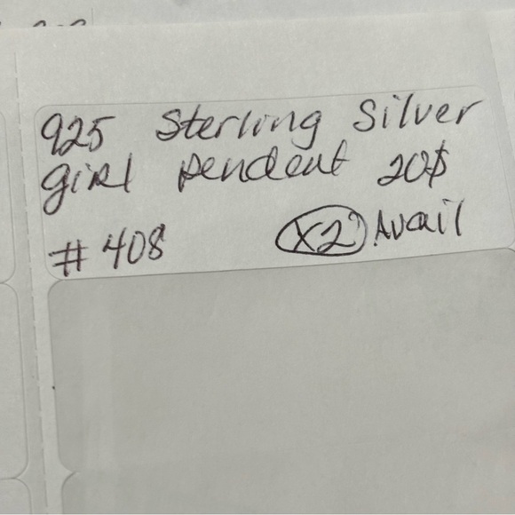 SW Sterling silver girl pendant - Picture 5 of 5